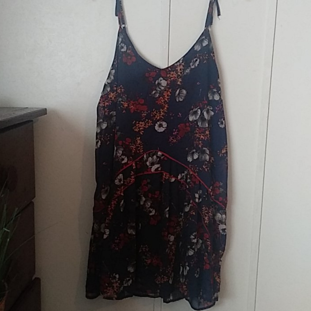 Mossimo Navy Floral Summer Dress XL